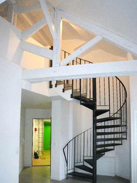escalier droit ou helicoidal