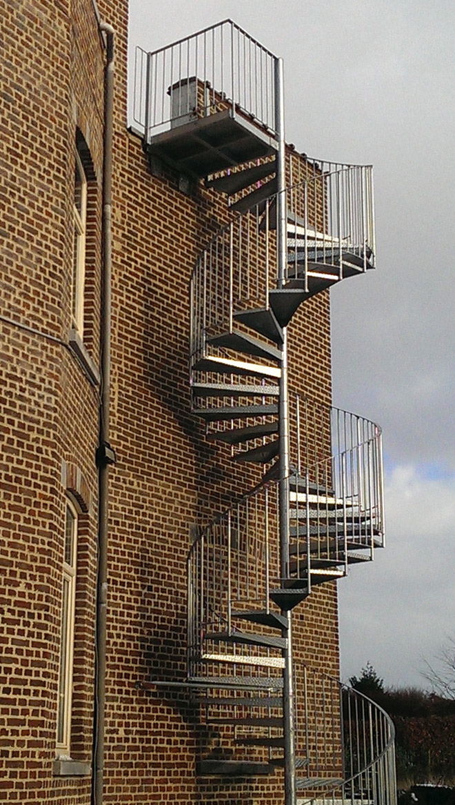 escalier helicoidal belgique