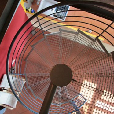 Marches caillebotis pour l’escalier d’un loft