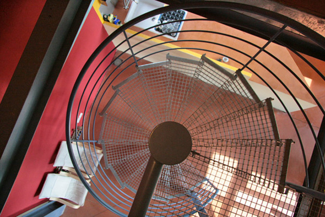 Marches caillebotis pour l’escalier d’un loft