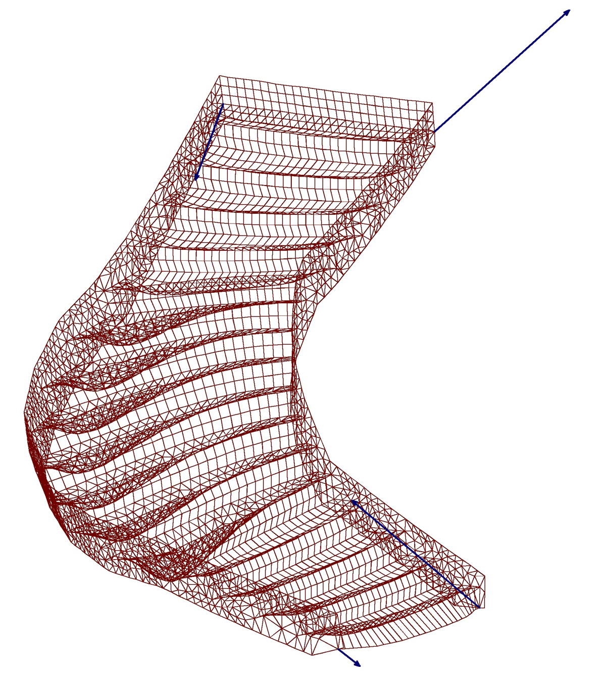 Calcul d'un escalier balancé largeur 1.60m EHI Escalier Hélicoïdal — free download