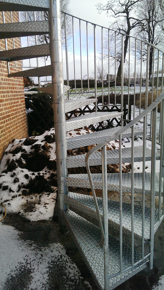 Escalier hélicoïdal galvanisé